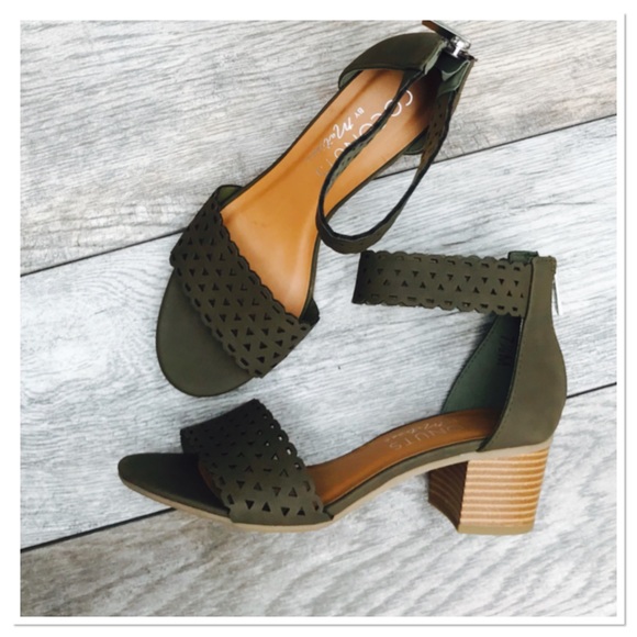 Coconuts by Matisse Shoes - Coconuts by Matisse  olive block heel Sandals